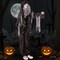8.5 ft Standing Halloween Grim Reaper Decoration with Sound-Activated Eyes and Movable Arms